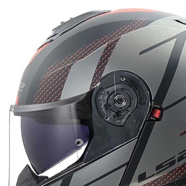 LS2 Strobe II Code Black Grey FF908