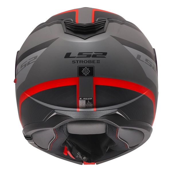 LS2 Strobe II Monza Black Grey Red FF908