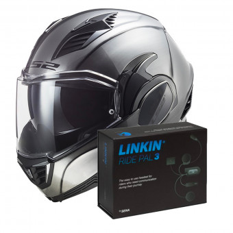 Modular LS2 Valiant II Jeans FF900 + Linkin Ride Pal III