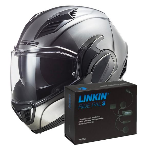 Modular LS2 Valiant II Jeans FF900 + Linkin Ride Pal III