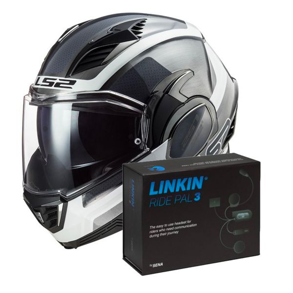 Modular LS2 Valiant II Orbit Matt Jeans FF900 + Linkin Ride Pal III