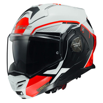 LS2 Advant X Metryk White Red FF901 + Linkin Ride Pal III
