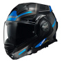 Casque Modular LS2 Advant X Spectrum Black Titanium Blue FF901