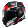 Casque Modular LS2 Advant X Spectrum Black White Red FF901
