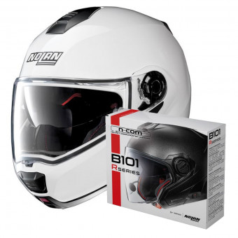 Modular Nolan N100 5 Special N-Com Pure White 15 + Kit Bluetooth B101R