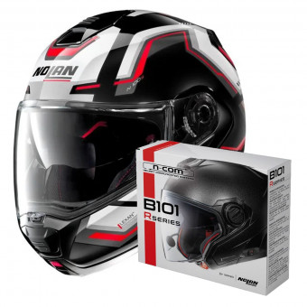 Modular Nolan N100 5 Upwind N-Com 62 + Kit Bluetooth B101R