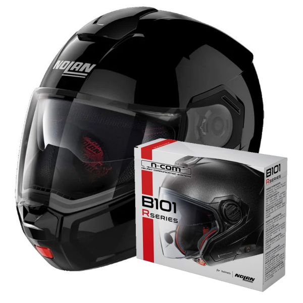 Modular Nolan N90 3 Classic N-Com Black 3 + Kit Bluetooth B101R