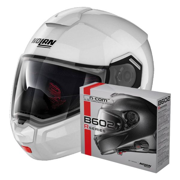 Modular Nolan N90 3 Classic N-Com White 5 + Kit Bluetooth B602R