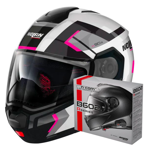 Modular Nolan N90 3 Lighthouse N-Com 49 + Kit Bluetooth B602R