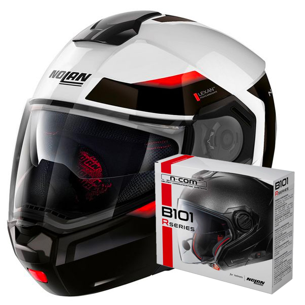 Modular Nolan N90 3 Reflector N-Com 37 + Kit Bluetooth B101R