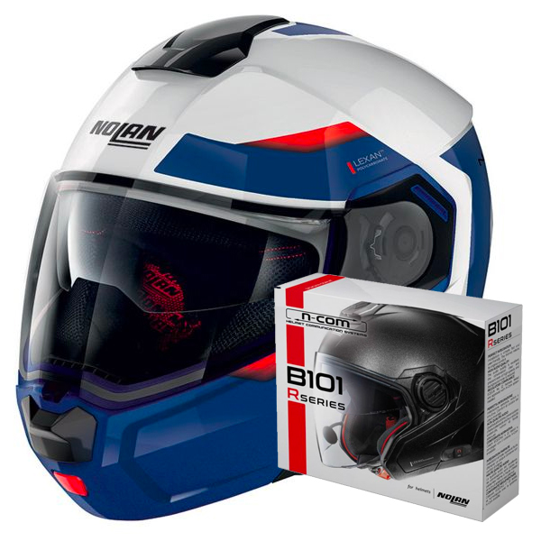 Modular Nolan N90 3 Reflector N-Com 38 + Kit Bluetooth B101R