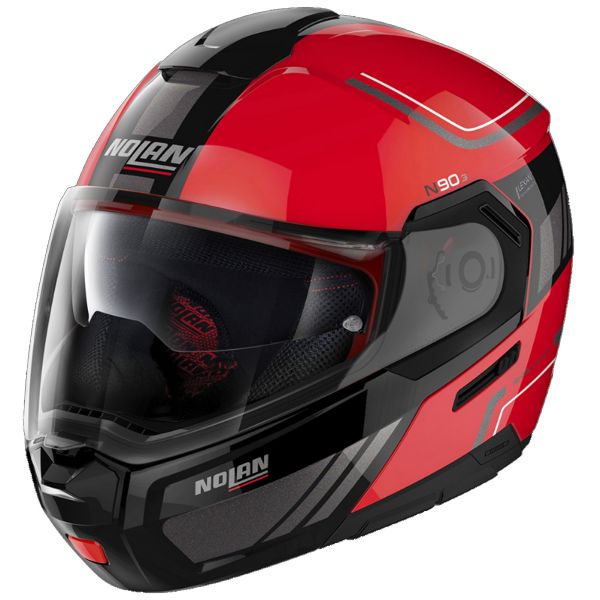 Modular Nolan N90 3 Voyager N-Com Corsa Red 19 Modular Nolan N90 3 Voyager N-Com Corsa Red 19