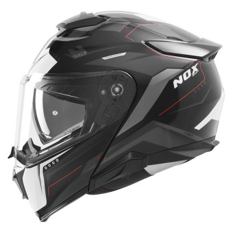 Casque Modular NOX N967 Conquer Black White Red