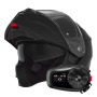 Casque Modular NOX N968 Matt Black + Kit Bluetooth 5S Solo