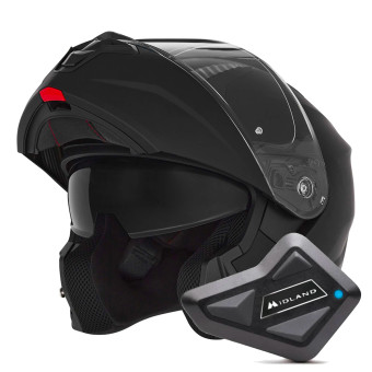 Modular NOX N968 Matt Black + Kit Bluetooth BT Mini