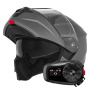 Casque Modular NOX N968 Matt Titanium + Kit Bluetooth 5S Solo