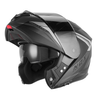 Casque Modular NOX N968 Shift Mat Black Silver