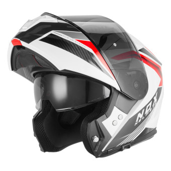 Casque Modular NOX N968 Shift White Red Shiny