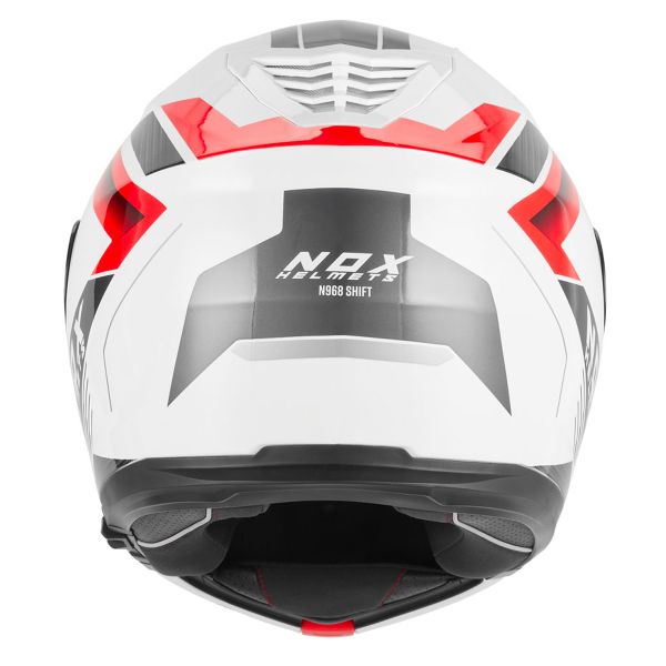 NOX N968 Shift White Red Shiny