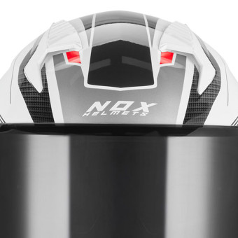 NOX N968 Shift White Red Shiny