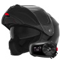 Casque Modular NOX N968 Shiny Black + Kit Bluetooth 5S Solo
