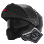 Casque Modular NOX N968 Shiny Black + Kit Bluetooth BT Mini