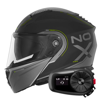 Modular NOX N968 Tomak Matt Black Neon Yellow + Kit Bluetooth 5S Solo