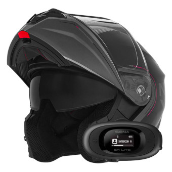 Modular NOX N968 Tomak Matt Black Pink + Kit bluetooth 5R Lite