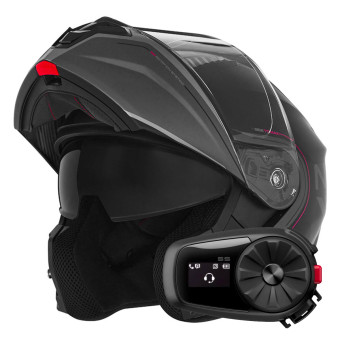 Modular NOX N968 Tomak Matt Black Pink + Kit Bluetooth 5S Solo