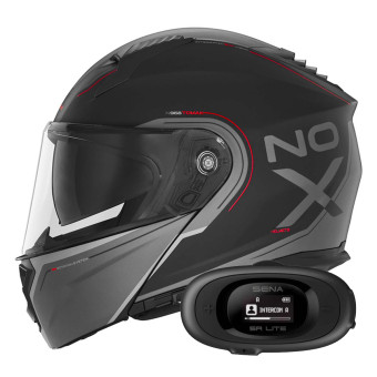 Modular NOX N968 Tomak Matt Black Red + Kit bluetooth 5R Lite