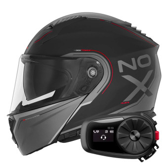 Modular NOX N968 Tomak Matt Black Red + Kit Bluetooth 5S Solo