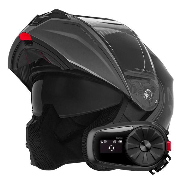 Modular NOX N968 Tomak Matt Black Titanium + Kit Bluetooth 5S Solo