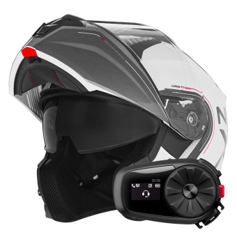 Modular NOX N968 Tomak White Red + Kit Bluetooth 5S Solo