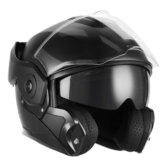 Casque Modular NOX Spinner Mat Black