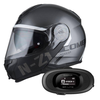 Cascos Moto con Bluetooth/ Intercomunicador, Entregado con el Kit ya  montado