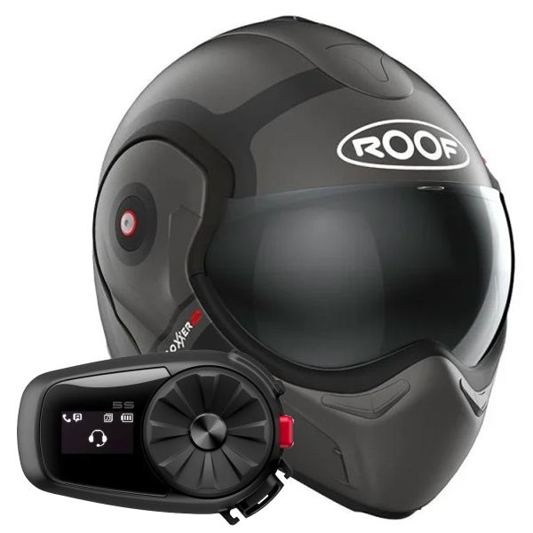 Modular Roof Boxxer 2 Bond Titane Mat Black + Kit Bluetooth 5S Solo