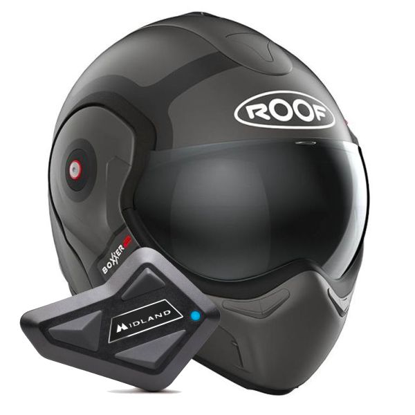 Modular Roof Boxxer 2 Bond Titane Mat Black + Kit Bluetooth BT Mini