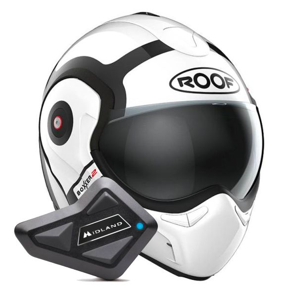 Modular Roof Boxxer 2 Bond White Black + Kit Bluetooth BT Mini