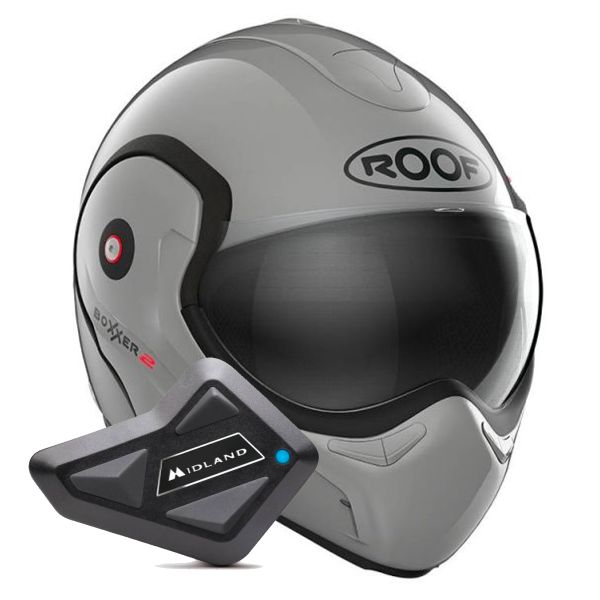 Modular Roof Boxxer 2 Smokey Grey + Kit Bluetooth BT Mini Modular Roof Boxxer 2 Smokey Grey + Kit Bluetooth BT Mini