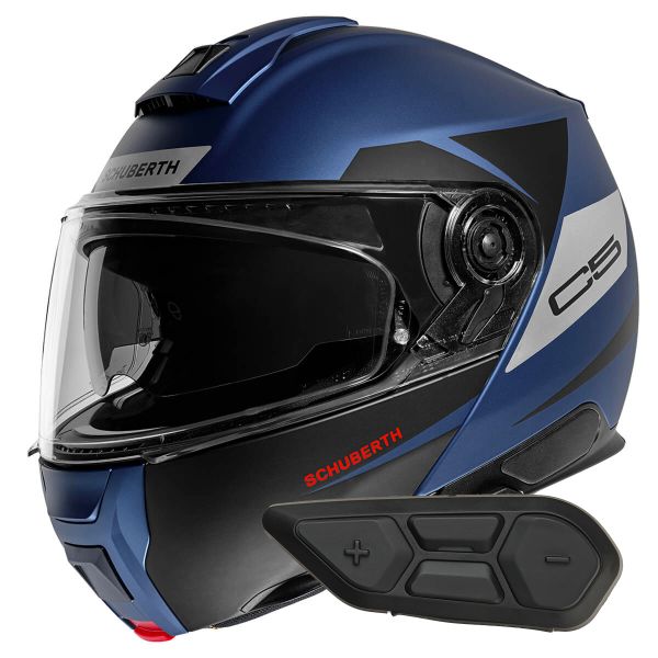 Modular Schuberth C5 Eclipse Blue + Kit Bluetooth SC2 C5 - E2