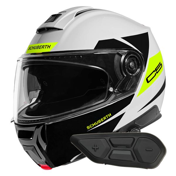 Modular Schuberth C5 Eclipse Yellow + Kit Bluetooth SC2 C5 - E2