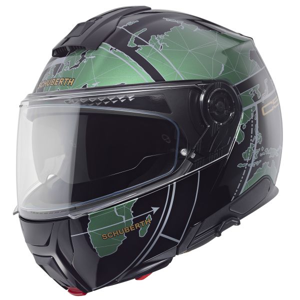 Modular Schuberth C5 Globe Green Modular Schuberth C5 Globe Green