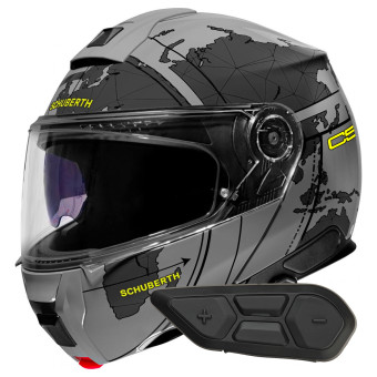 Modular Schuberth C5 Globe Grey + Kit Bluetooth SC2 C5 - E2