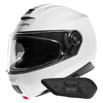 Modular Schuberth C5 Glossy White + Kit Bluetooth SC2 C5 - E2