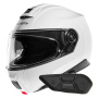 Casque Modular Schuberth C5 Glossy White + Kit Bluetooth SC2 C5 - E2