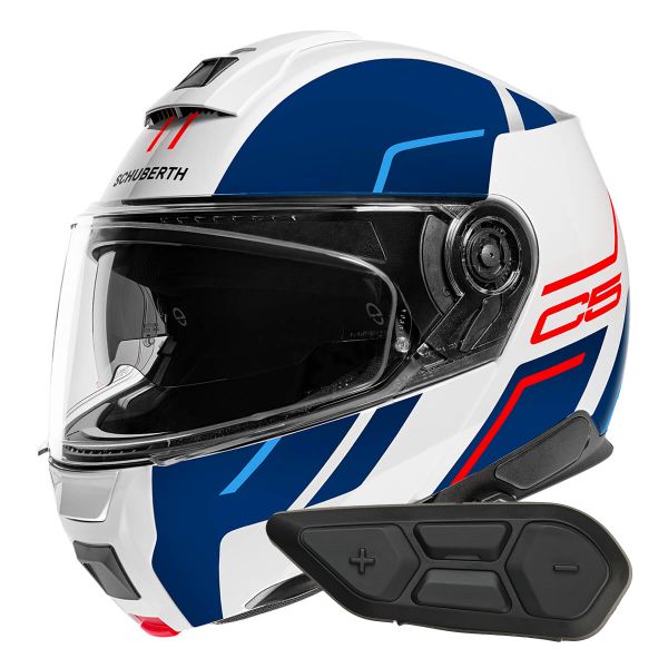 Modular Schuberth C5 Master Blue + Kit Bluetooth SC2 C5 - E2