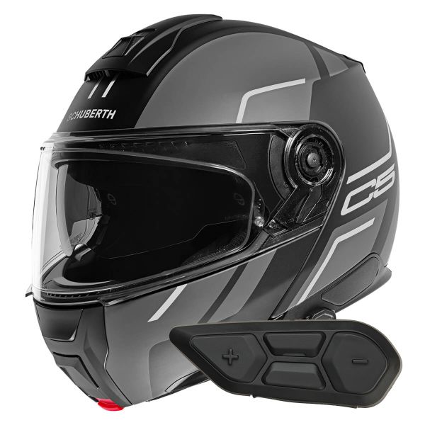 Modular Schuberth C5 Master Grey + Kit Bluetooth SC2 C5 - E2