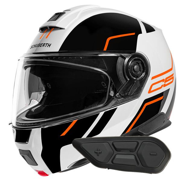 Modular Schuberth C5 Master Orange + Kit Bluetooth SC2 C5 - E2