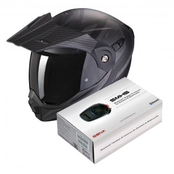Modular Scorpion ADX-1 Tucson Matt Black Carbon + Kit Bluetooth Sena SMH5