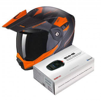 Modular Scorpion ADX-1 Tucson Matt Black Orange + Kit Bluetooth Sena SMH5